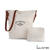 ˈkanvəs | bucketbag | 簡約帆布水桶子母包 原色