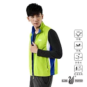 【遊遍天下】中性款抗UV防風防潑水雙面穿背心(GV10013)S芥末綠