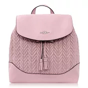 COACH 絎縫小牛皮 / 中款 / 後背包粉色