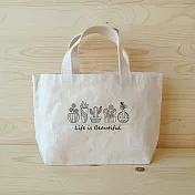 我思我作|小植物 寬底手提袋/便當袋