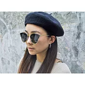 2is OsmanD 太陽眼鏡│眉架圓框│黑色鏡片│抗UV400