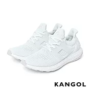 【KANGOL】男款編織慢跑鞋-共兩色US9男款白色
