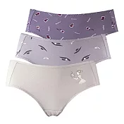 【蕾黛絲】防漏透氣印花生理褲三件褲包組 M-EL(紅瓶/帽子/素膚)M綜合