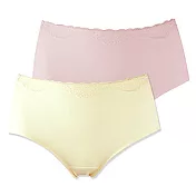 【蕾黛絲】高腰修飾褲M-EL2XL粉+黃