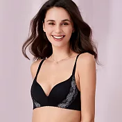 【黛安芬】風格自在系列輕盈無縫無鋼圈記憶棉 C罩杯內衣32/70C風格黑