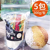 黃金比例，營養價值高!【樂品食尚】台東友善種植·黃金比例健康粥300g/包x5包(內含白米、小米、脫穀紅藜)(免運宅配)