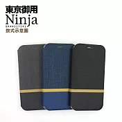 【東京御用Ninja】SAMSUNG Galaxy Note 10 (6.3吋)復古懷舊牛仔布紋保護皮套(酷炫黑)