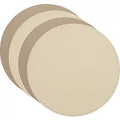 《CreativeTops》圓形雙面餐墊4入(棕白)