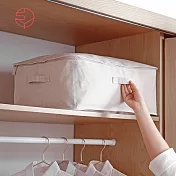 【日本霜山】棉麻大容量可水洗防塵衣物棉被收納袋 單入