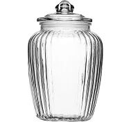 《KitchenCraft》菊花紋復古玻璃密封罐(2200ml)