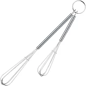 《KitchenCraft》迷你不鏽鋼打蛋器2件