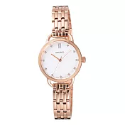 SEIKO秋日閃耀時刻時尚腕錶-玫瑰金