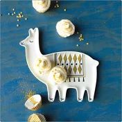 《NOW》石陶點心盤(優雅羊駝)