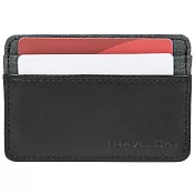 《TRAVELON》皮革拼接證件夾(蒼綠)