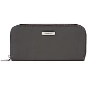 《TRAVELON》簡約防盜拉鍊長夾(灰)