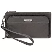 《TRAVELON》雙層拉鍊手拿包(灰)