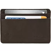 《TRAVELON》RFID手感證件夾(咖)