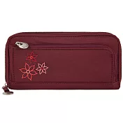 《TRAVELON》Bouquet雙層長夾(酒紅)