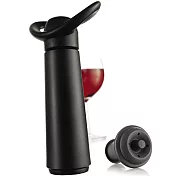 《VACU VIN》Click 紅酒抽真空器+4瓶塞組(黑)