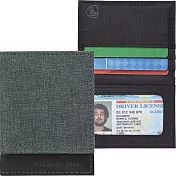 《TRAVELON》皮革拼接兩折證件夾(蒼綠)