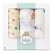 【親子良品】加拿大lulujo竹纖維包巾三入組 - 天空