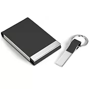 《PHILIPPI》鑰匙圈名片盒組(棕欖灰)