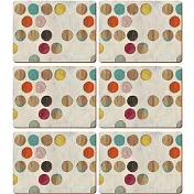 《CreativeTops》木質餐墊6入(漆繪M)