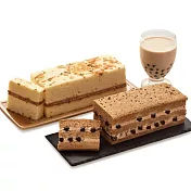 【里昂】招牌蛋糕組合(黑鑽波霸奶茶磚+招牌香蔥鹹蛋糕)(CAT)