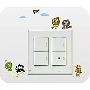 SHIBUDI尋寶獅防水無痕創意貼-小花系列B白色