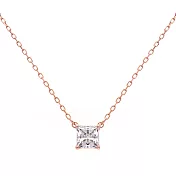 奧地利SWAROVSKI ATTRACT 玫瑰金水晶項鍊