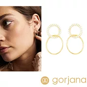 GORJANA  鑲鑽雙圈 同心圓耳環 Balboa Shimmer