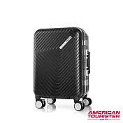 AT美國旅行者 20吋Esquino 鋁合金細框剎車雙輪登機箱(黑)