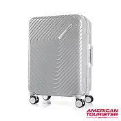 AT美國旅行者 28吋Esquino 鋁合金細框剎車雙輪行李箱(銀)