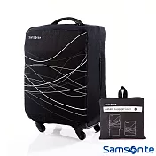 Samsonite新秀麗 摺疊可收納彈性託運李箱保護套M號 24吋~25吋(黑)
