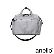 anello 防潑水丹寧手提斜背兩用包 淺灰色