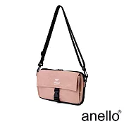 anello THE DAY 多收納輕巧斜背包 淺粉色