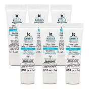 Kiehls 契爾氏 集高效清爽零油光UV水凝露 SPF50 PA++++ (5ml)X6 (百貨專櫃貨)
