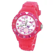 【三麗鷗】派對運動彩帶兒童手錶甜蜜Kitty_桃紅
