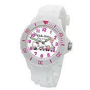 【三麗鷗】派對運動彩帶兒童手錶導遊Kitty_白