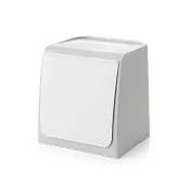 簡約北歐風壁掛式垃圾收納盒(1入)灰色