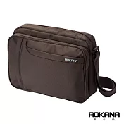 AOKANA奧卡納 俐落輕巧Layers系列 輕旅防盜防潑水 多隔層收納設計 02-045咖啡