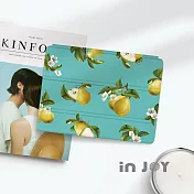 INJOYmall for iPad 234 系列 Smart cover皮革平板保護套 清甜英國梨款