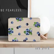 INJOYmall for iPad Pro11 系列 Smart cover皮革平板保護套 微醺小藍莓款