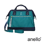 anello RE:MODEL 防潑水經典口金波士頓 湖綠x深藍 Regular size