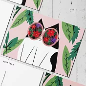 【STUNDEN】湯圓 明信片(戴墨鏡)