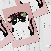 【STUNDEN】湯圓 明信片(招財貓)