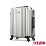 AT美國旅行者24吋Hartford極簡立體硬殼四輪TSA行李箱(銀)