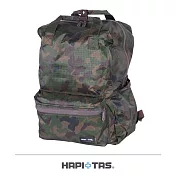 HAPI+TAS 手提摺疊後背包-男版軍綠迷彩