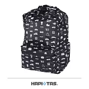 HAPI+TAS 手提摺疊後背包-黑色交通運輸黑色