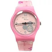 【迪士尼】 米奇晶鑽手錶_粉